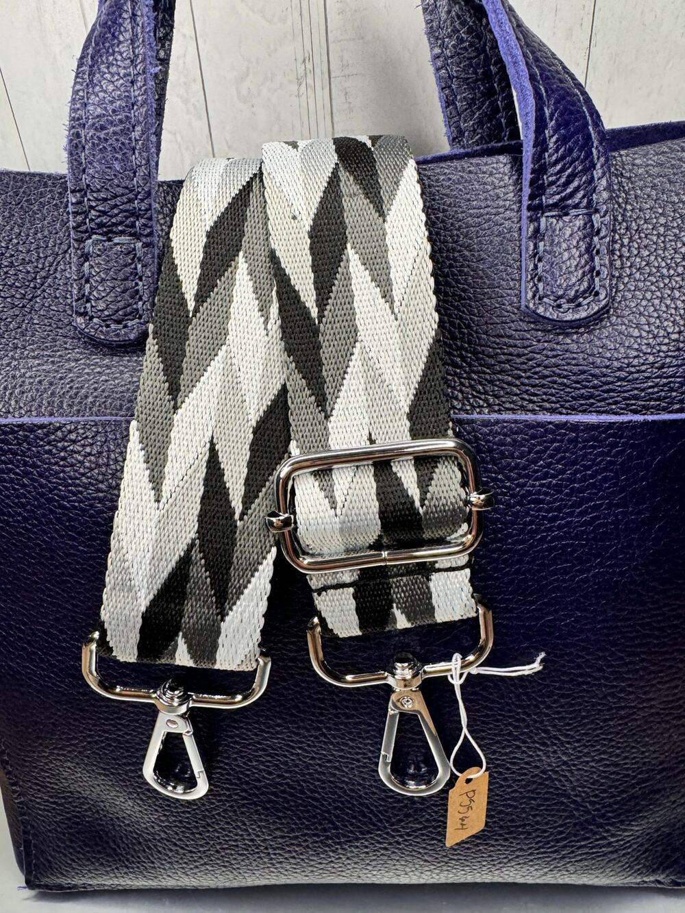Black Gray White Crossbody Purse Strap Neutral Bag Strap Crossbody Guitar Strap
